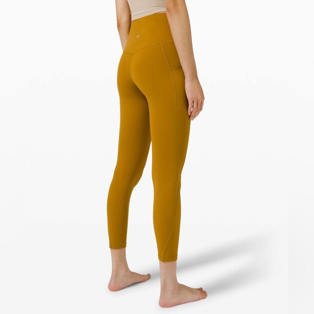 Lululemon Align High Rise Pant with Pockets 25" Gold Spice Size 14